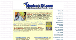 Desktop Screenshot of musicals101.com